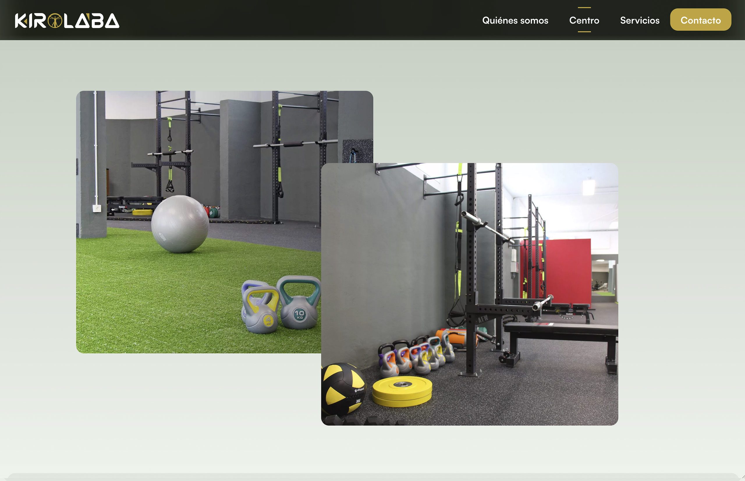 ▷ Ejemplo de página web para centro deportivo