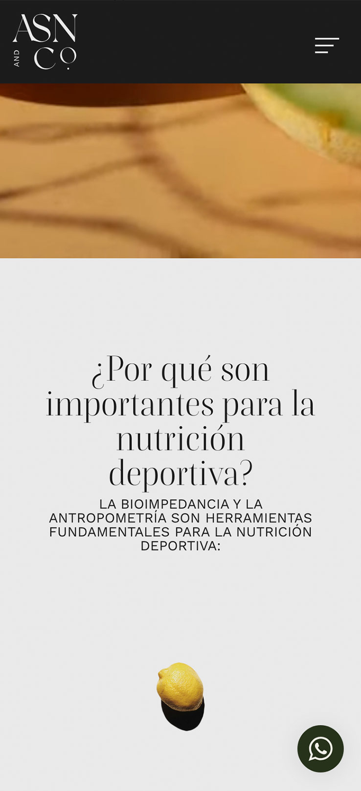 ▷ Ejemplo de página web para nutricionista [A medida]