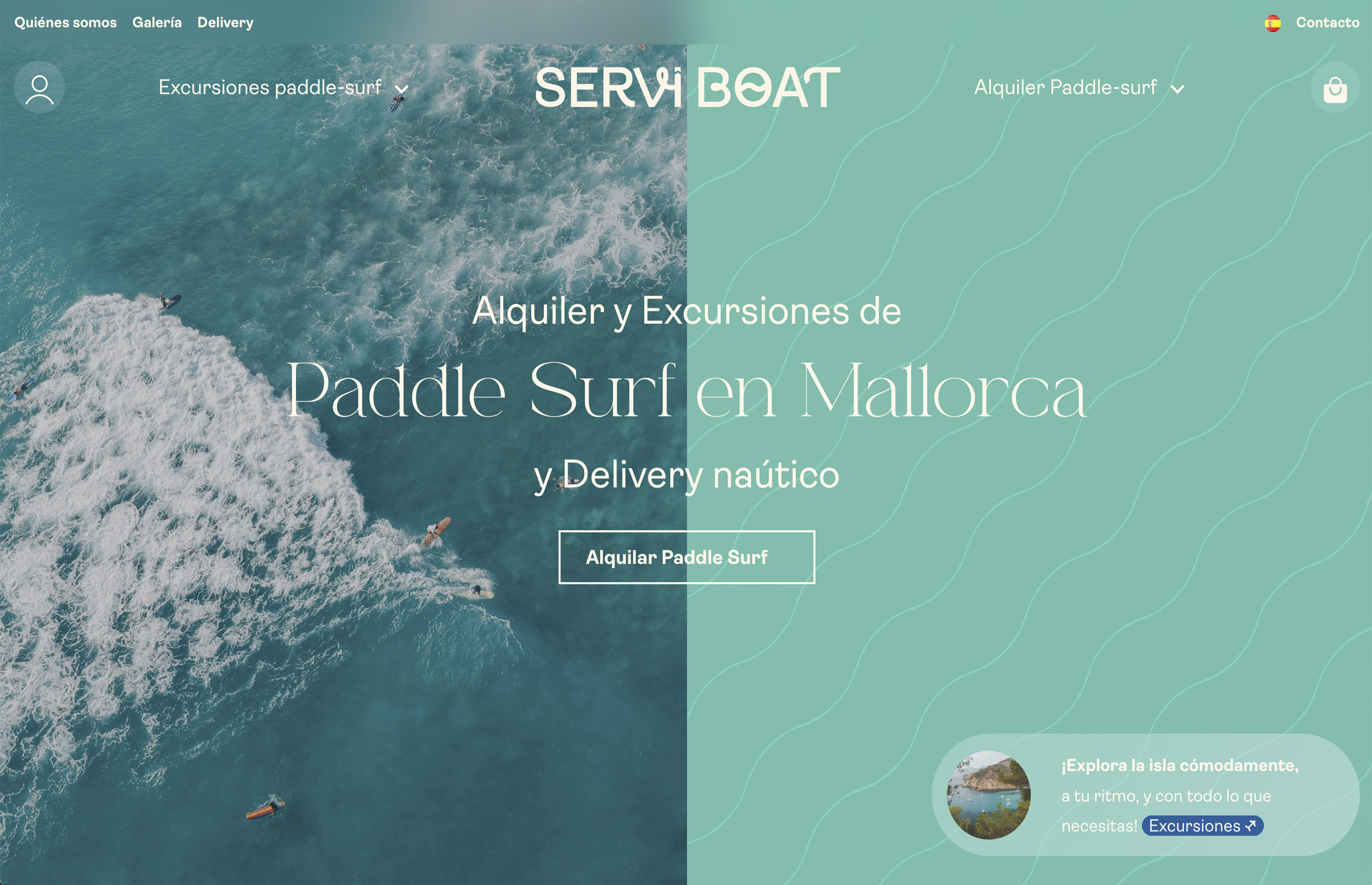 ▷ Ejemplo de página web para Paddle Surf [A medida]