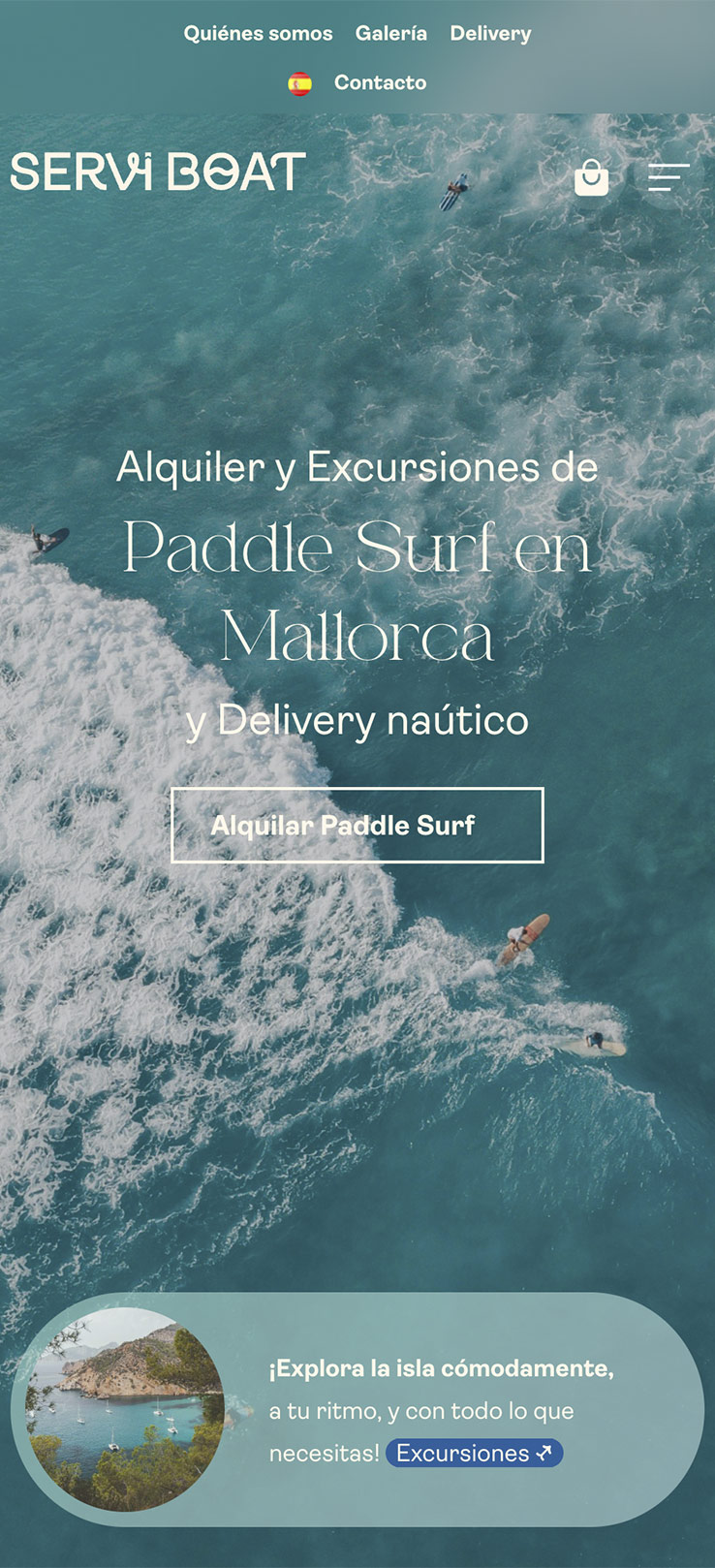 ▷ Ejemplo de página web para Paddle Surf [A medida]